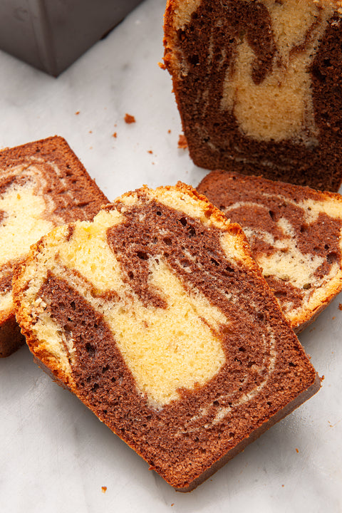 Chocolate Marble Pound Cake - BAKED - 1 Pc - 750 Grs