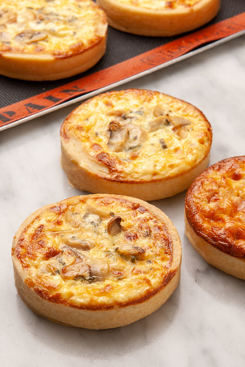 Quiche (Individual) - MUSHROOM - FROZEN - 4 Pcs