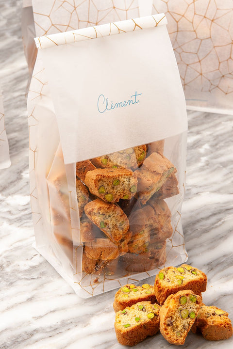 Pistachio Biscottis - BAKED - Pack Of 400 Grs