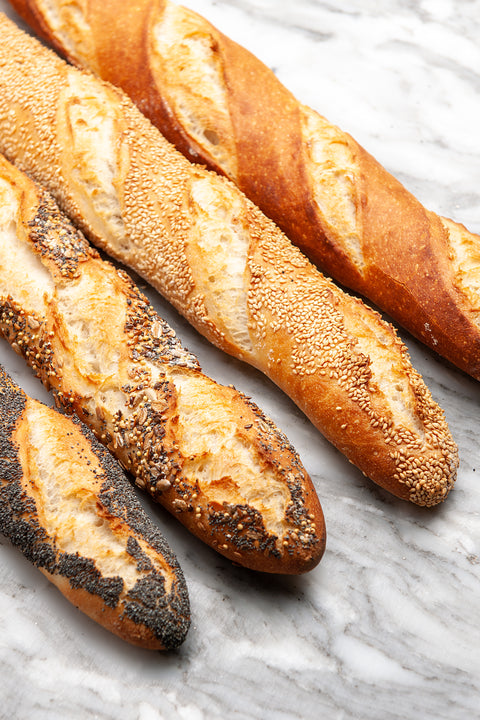 Pack of 4 Different Kinds Of Sourdough Baguette - FROZEN - Pack of 4 pcs