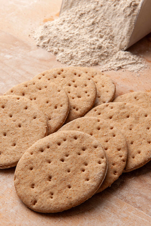 Ready Half Baked Whole Wheat Sourdough Circles - FROZEN - Pack of 24 Pcs