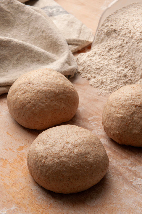 Authentic Neapolitan Pizza Whole Wheat Sourdough - FROZEN (Raw) - 4 x 250 grs