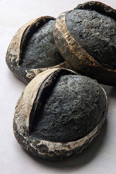 Artisan Charcoal Sourdough (48 Hours) Sliced - FROZEN - 700 Grs