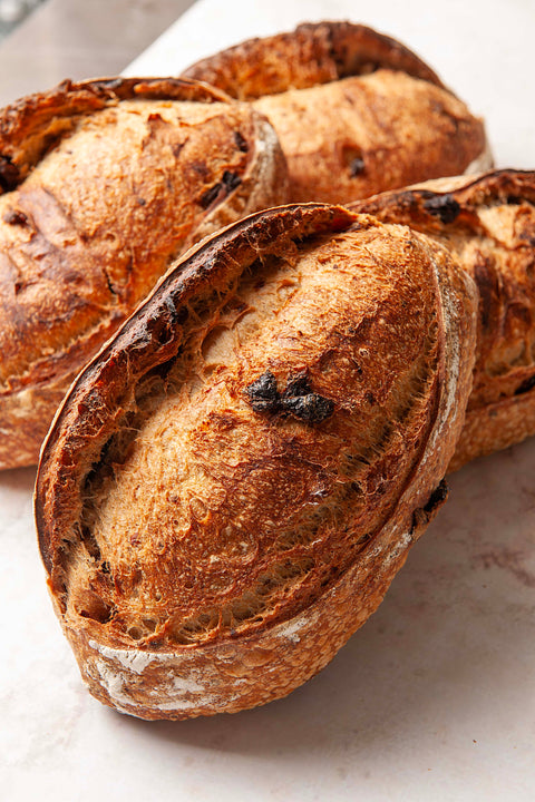 Sourdough Sun-Dried Tomato Artisan Bread (48 Hours) Sliced - 700g