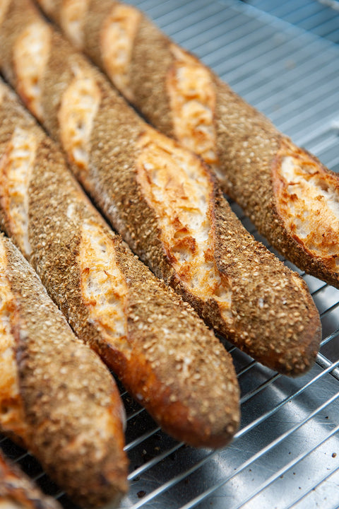 Artisan Zaatar Sourdough Baguette - BAKED - 1 pc