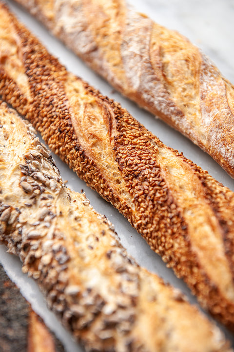 Pack of 4 Different Kinds Of Sourdough Baguette - FROZEN - Pack of 4 pcs